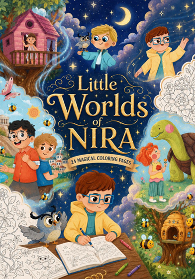 Little Worlds of Nira- Free Coloring Book